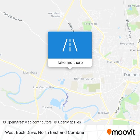 West Beck Drive map