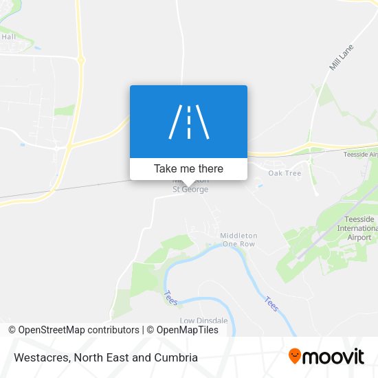 Westacres map