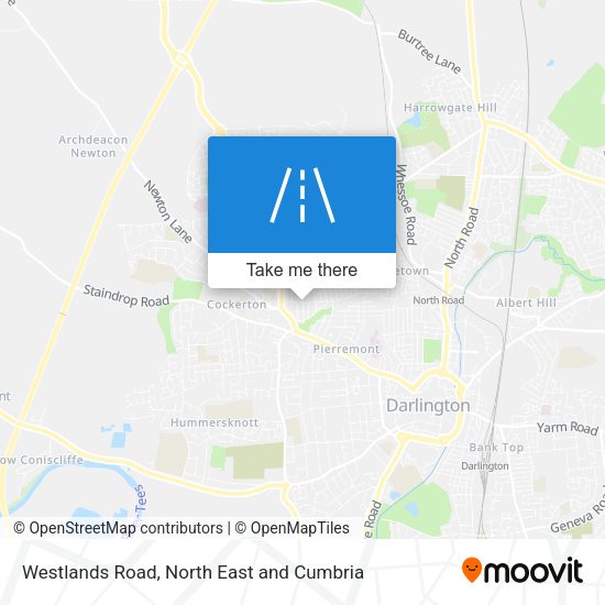 Westlands Road map