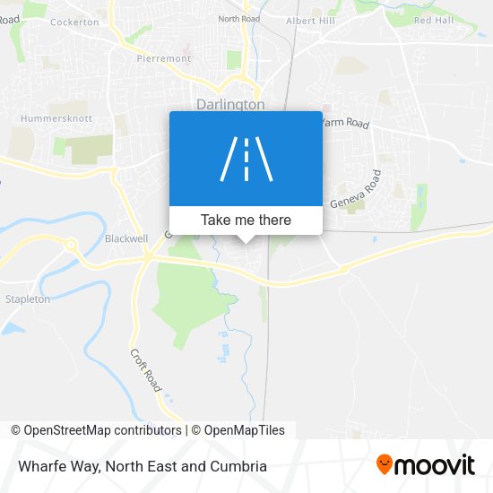 Wharfe Way map