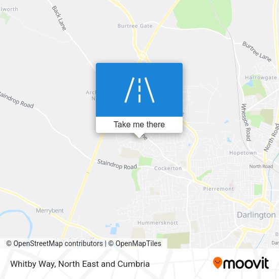 Whitby Way map
