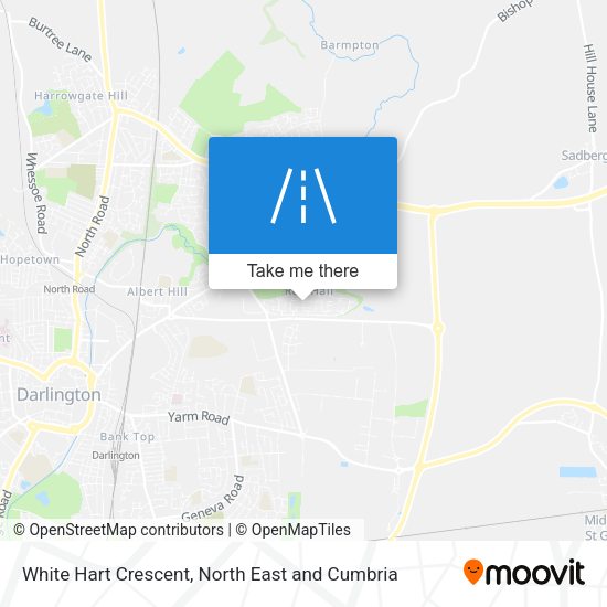 White Hart Crescent map