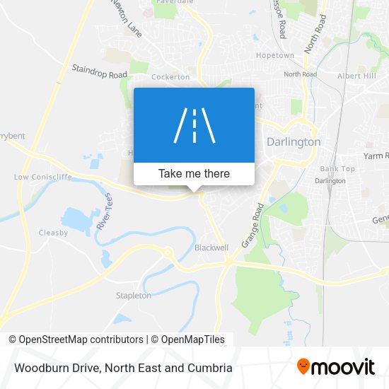 Woodburn Drive map