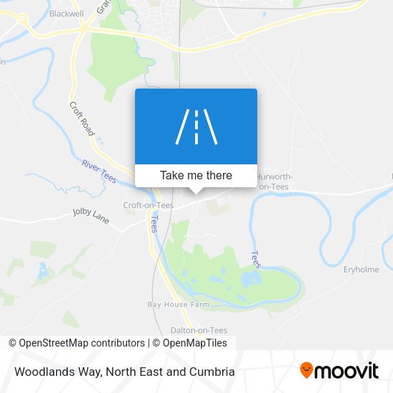Woodlands Way map