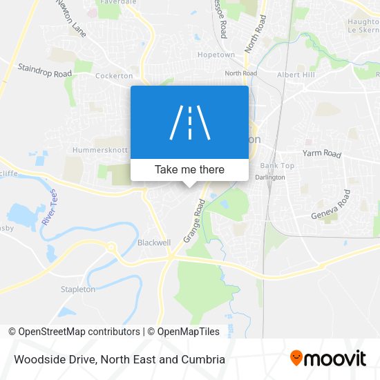 Woodside Drive map