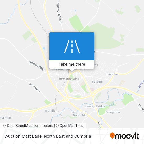 Auction Mart Lane map