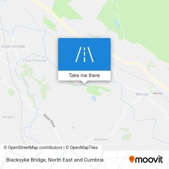 Blacksyke Bridge map