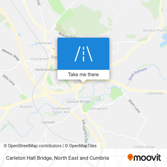 Carleton Hall Bridge map
