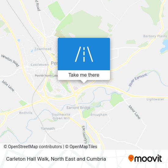 Carleton Hall Walk map