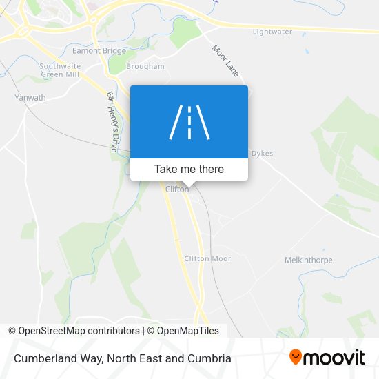 Cumberland Way map