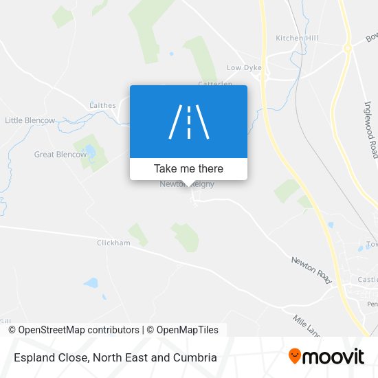 Espland Close map