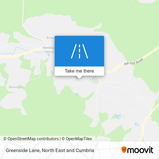 Greenside Lane map