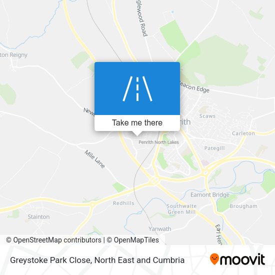 Greystoke Park Close map
