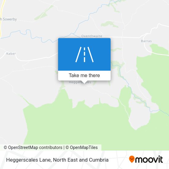 Heggerscales Lane map