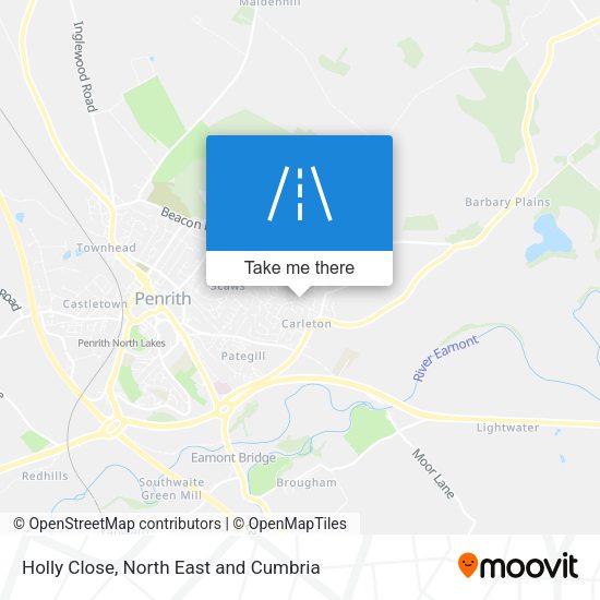 Holly Close map