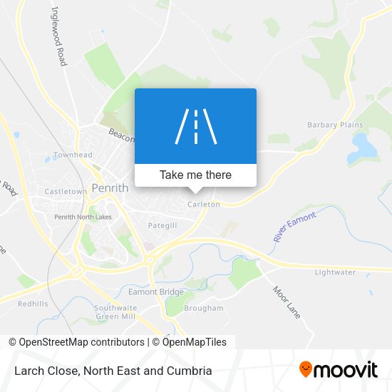 Larch Close map