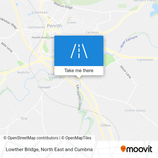Lowther Bridge map