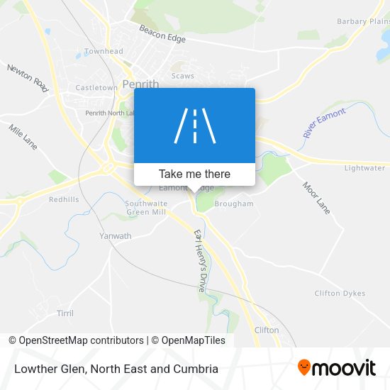 Lowther Glen map