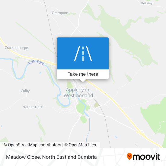 Meadow Close map