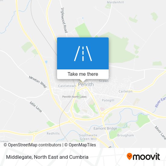 Middlegate map
