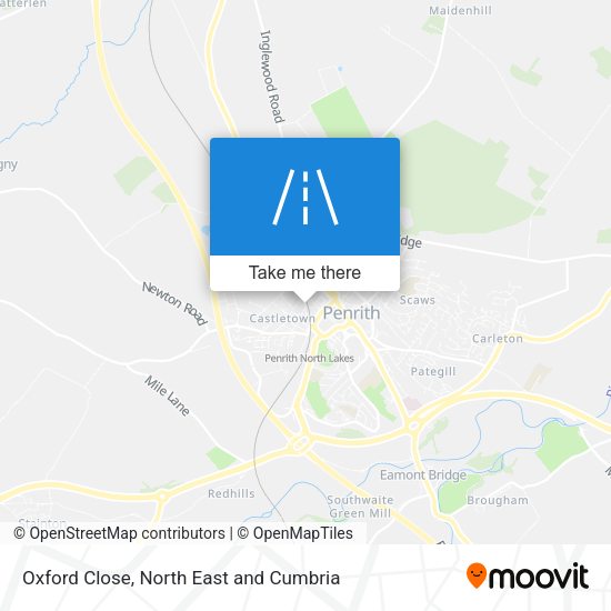 Oxford Close map