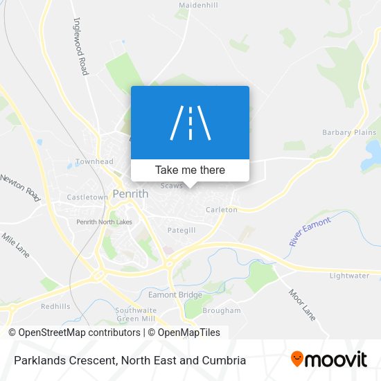 Parklands Crescent map