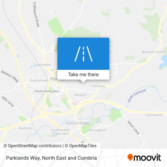 Parklands Way map