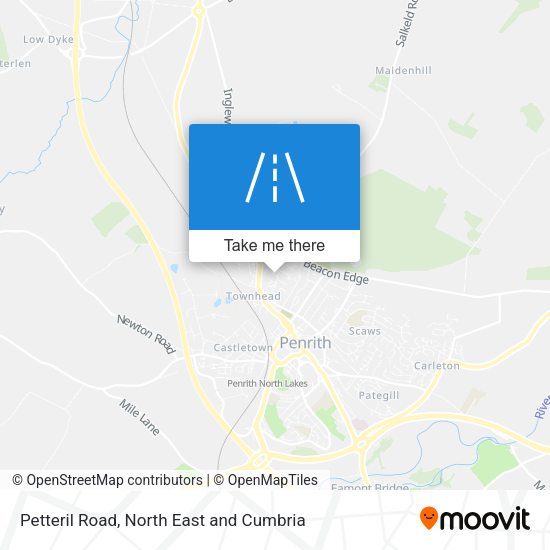 Petteril Road map