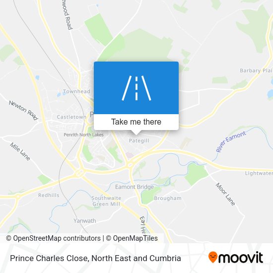 Prince Charles Close map