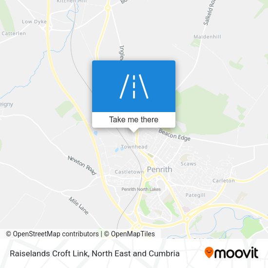 Raiselands Croft Link map