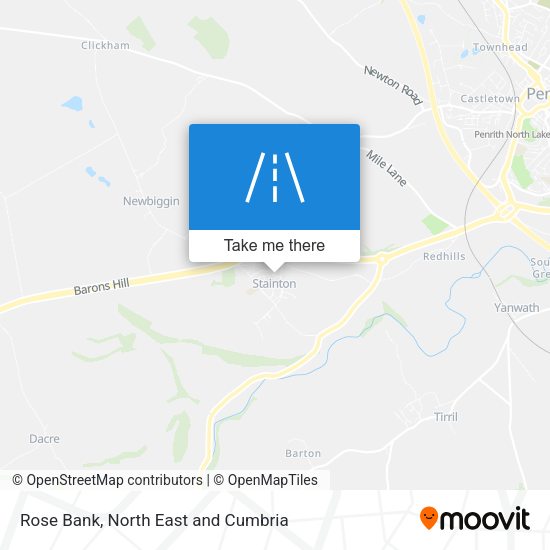 Rose Bank map