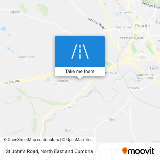 St John's Road map