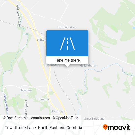 Tewfittmire Lane map