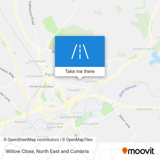 Willow Close map