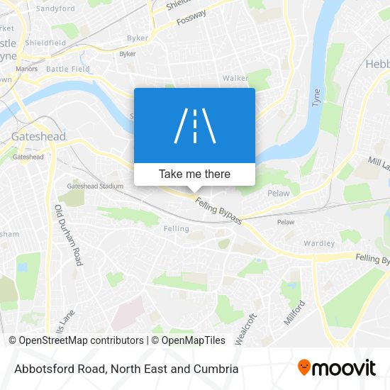 Abbotsford Road map