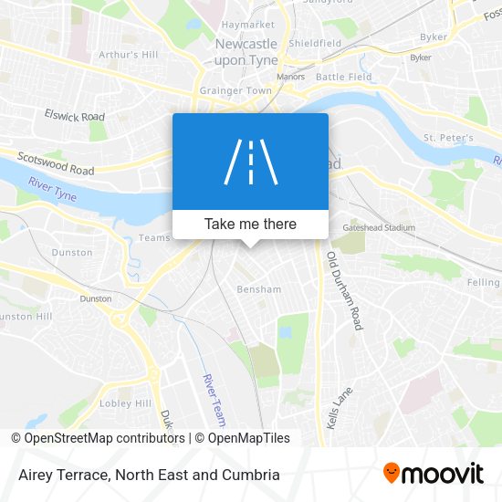 Airey Terrace map