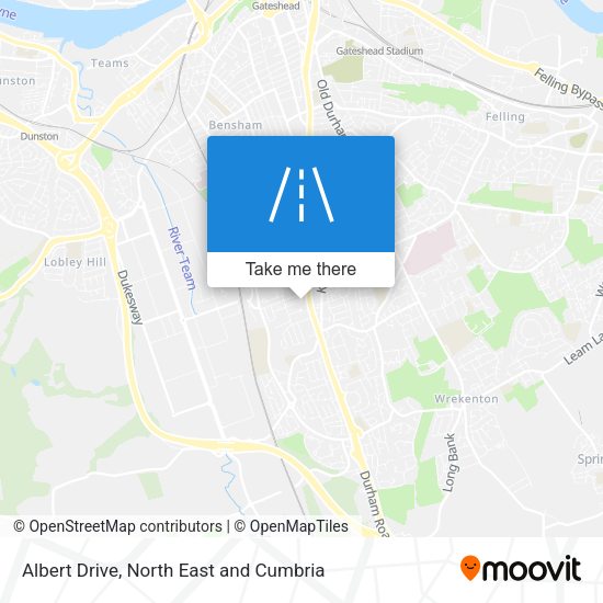 Albert Drive map