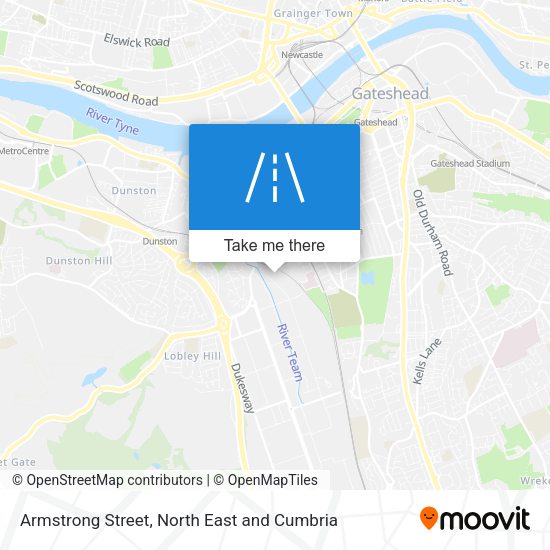 Armstrong Street map