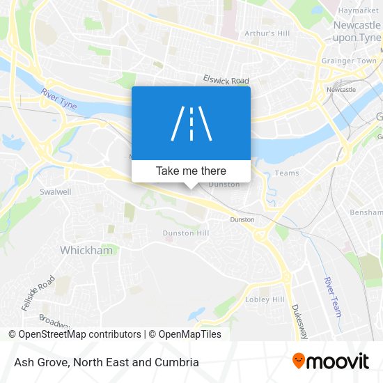 Ash Grove map