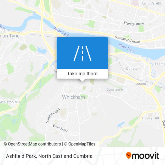 Ashfield Park map