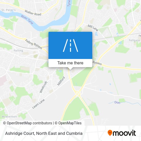 Ashridge Court map
