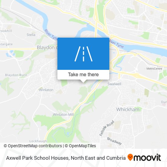Axwell Park School Houses map