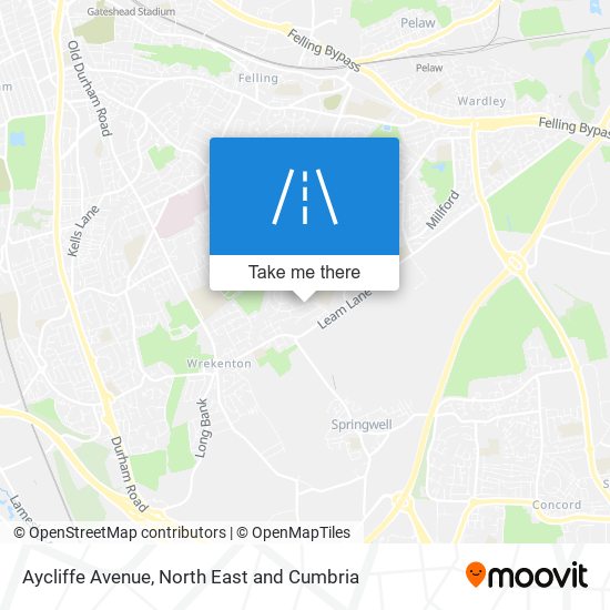 Aycliffe Avenue map