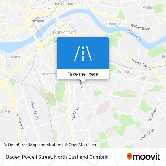 Baden Powell Street map