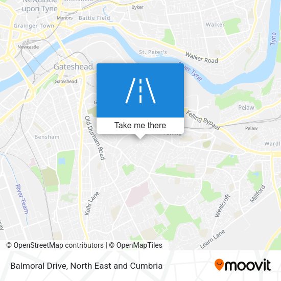 Balmoral Drive map