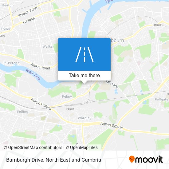 Bamburgh Drive map