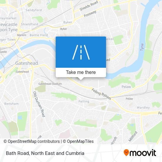 Bath Road map