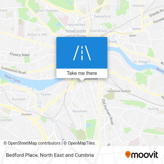 Bedford Place map