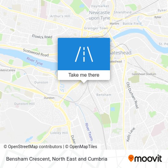 Bensham Crescent map