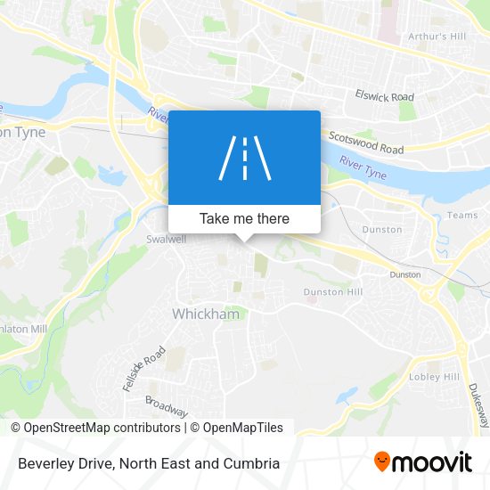 Beverley Drive map